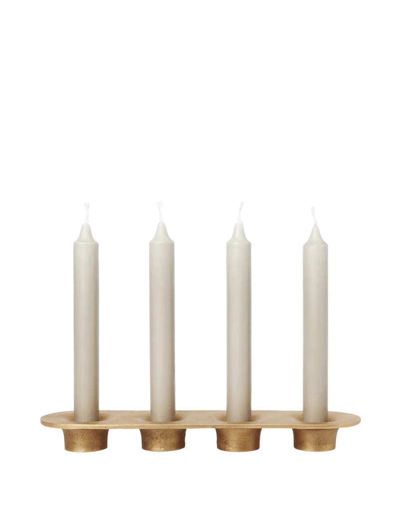 Soothe 4 Candle Holder - Brass Finish