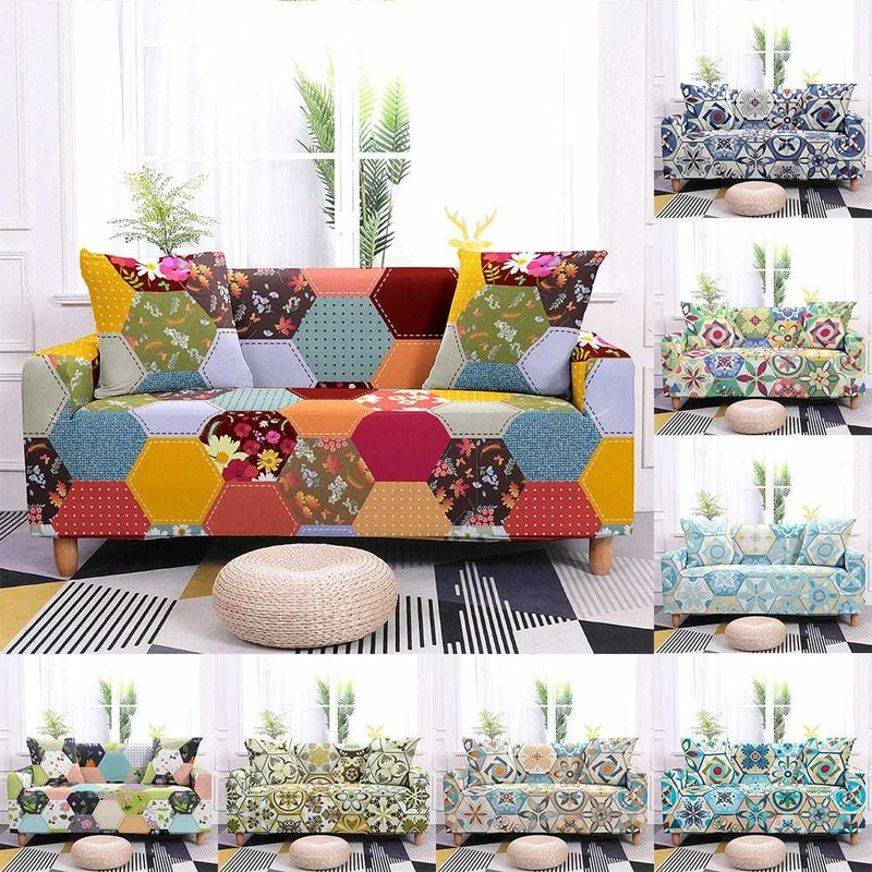 HEXAGON - Housse canapé extensible
