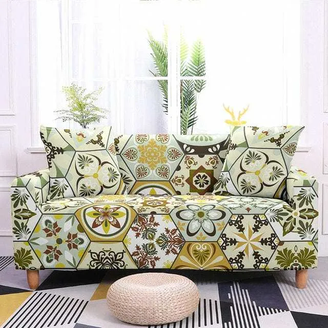 HEXAGON - Housse canapé extensible