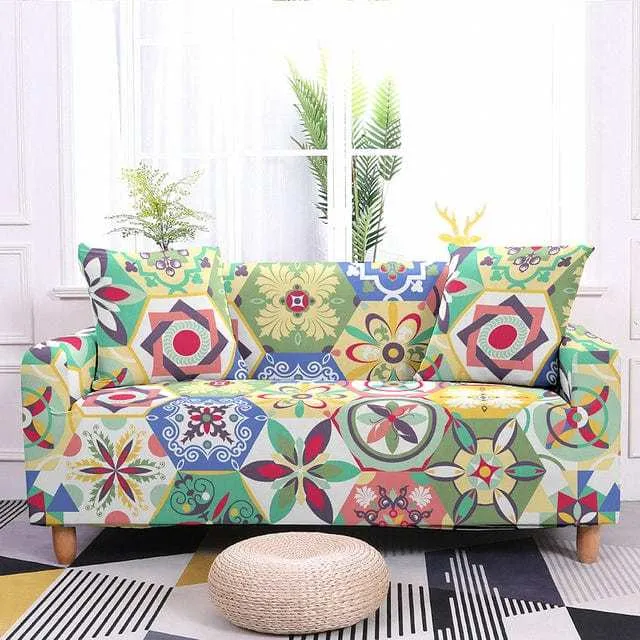 HEXAGON - Housse canapé extensible
