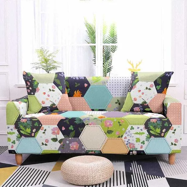 HEXAGON - Housse canapé extensible