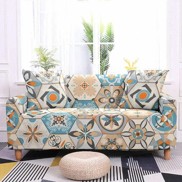 HEXAGON - Housse canapé extensible