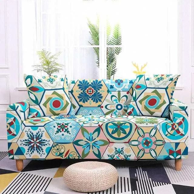 HEXAGON - Housse canapé extensible