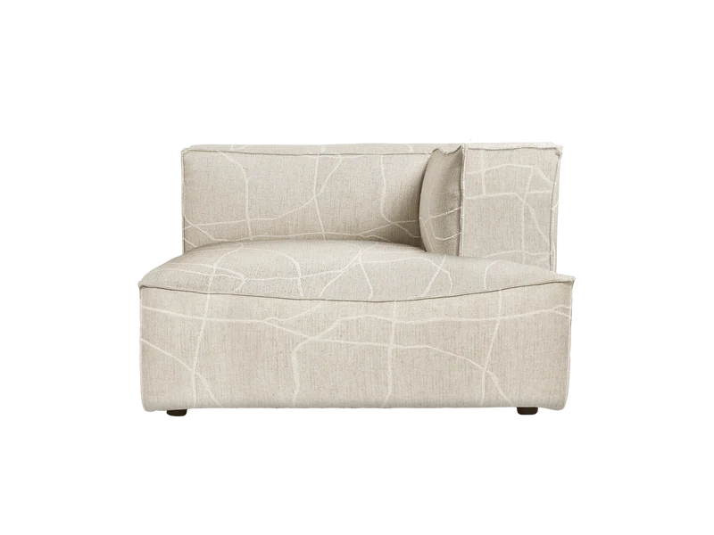 Catena Sofa Chaise Longue Right L601 - Can Lis - Sand/Off-White