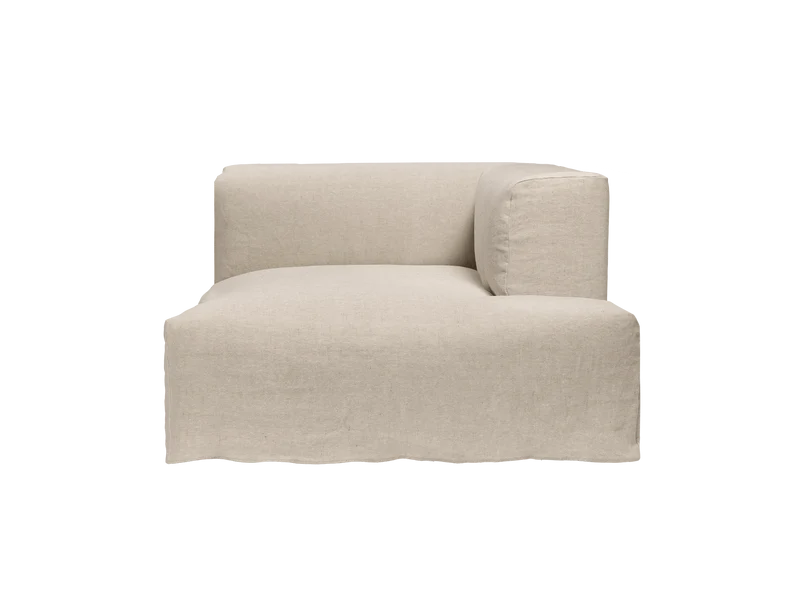 Catena Sofa Chaise Longue Right L601 - Loose Drape - Natural