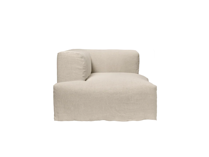Catena Sofa Chaise Longue Left S600 - Loose Drape - Natural