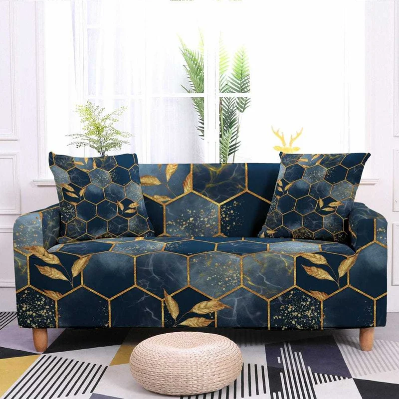 Housse de canapé extensible résistante ALVEOLY