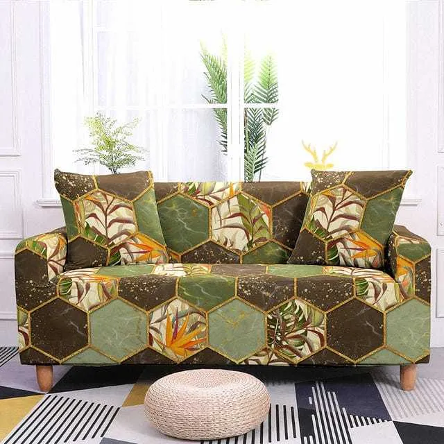 Housse de canapé extensible résistante ALVEOLY