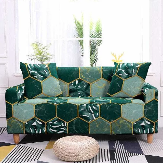 Housse de canapé extensible résistante ALVEOLY