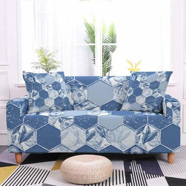 Housse de canapé extensible résistante ALVEOLY