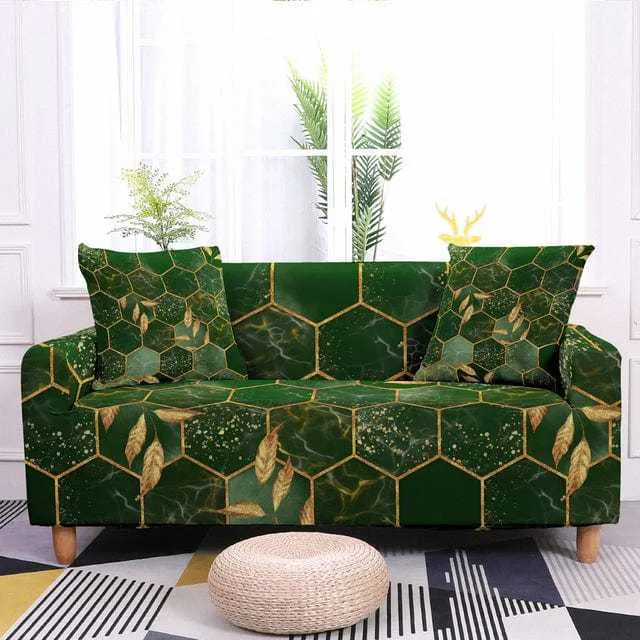 Housse de canapé extensible résistante ALVEOLY
