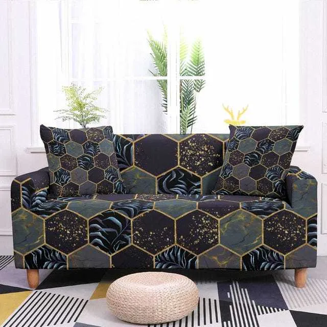 Housse de canapé extensible résistante ALVEOLY