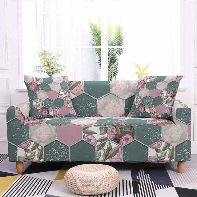 Housse de canapé extensible résistante ALVEOLY