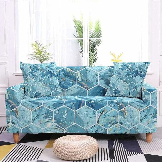 Housse de canapé extensible résistante ALVEOLY