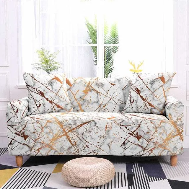 Housse de canapé extensible résistante ALVEOLY