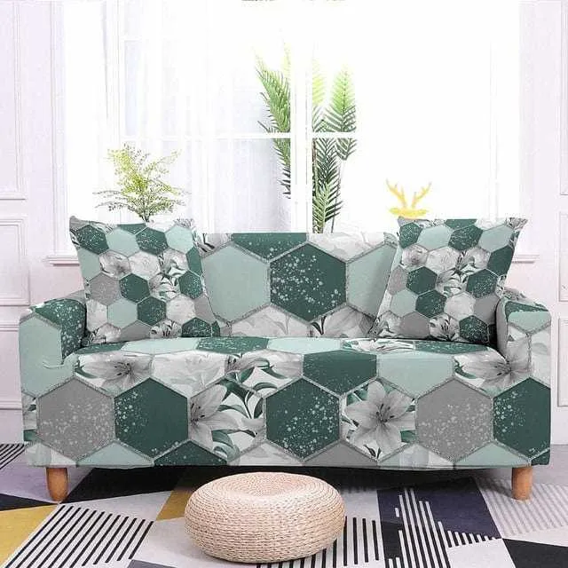 Housse de canapé extensible résistante ALVEOLY