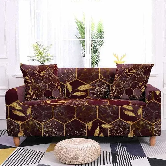 Housse de canapé extensible résistante ALVEOLY