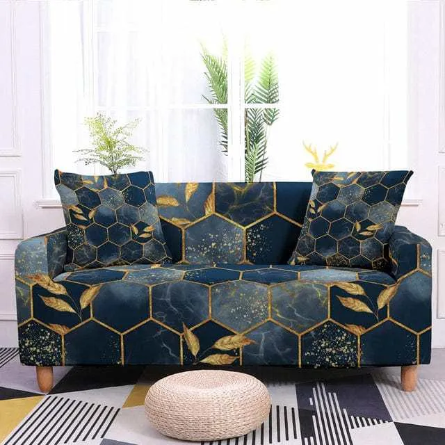 Housse de canapé extensible résistante ALVEOLY