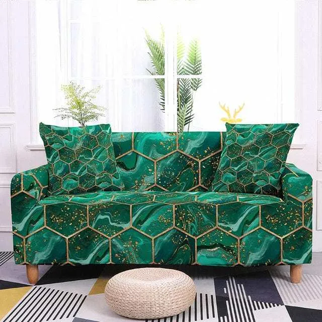 Housse de canapé extensible résistante ALVEOLY