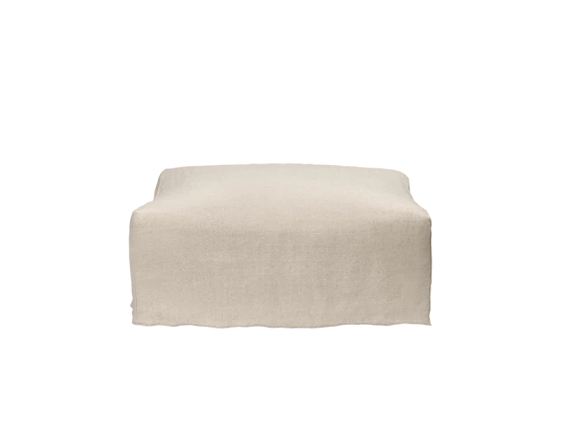 Catena Pouf Rectangular L501 - Loose Drape - Natural