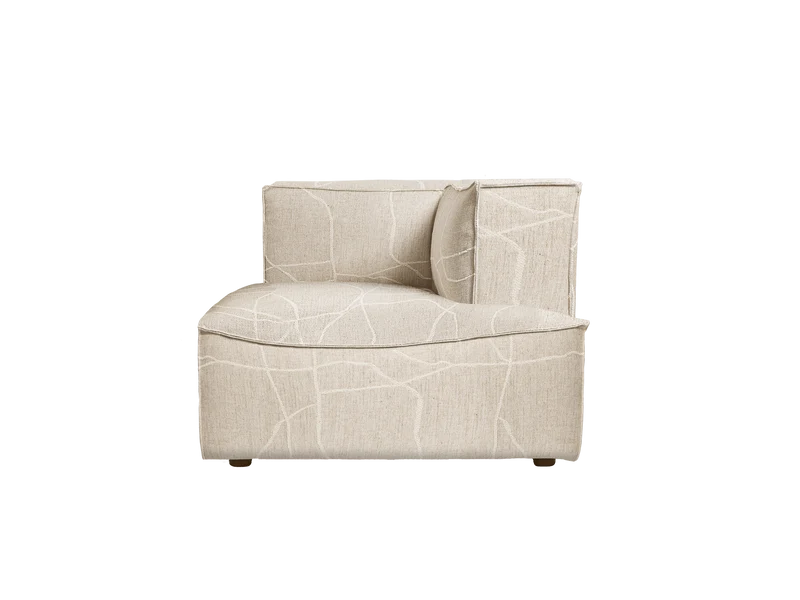 Catena Sofa Chaise Longue Right S601 - Can Lis - Sand/Off-White