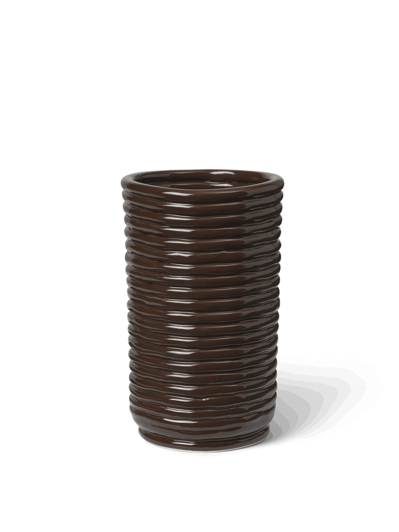 Corduroy Vase - Carob Brown