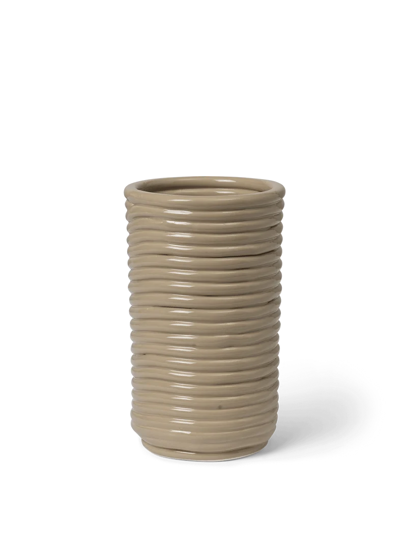 Corduroy Vase - Cashmere