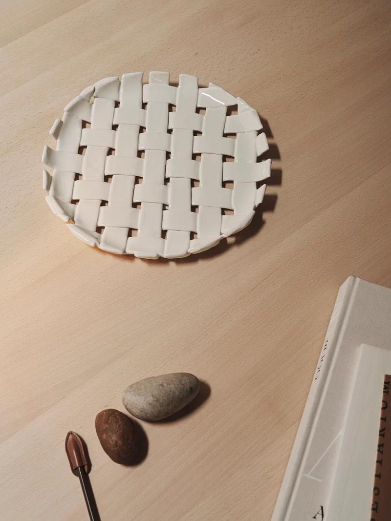 Plait Platter - Off-White