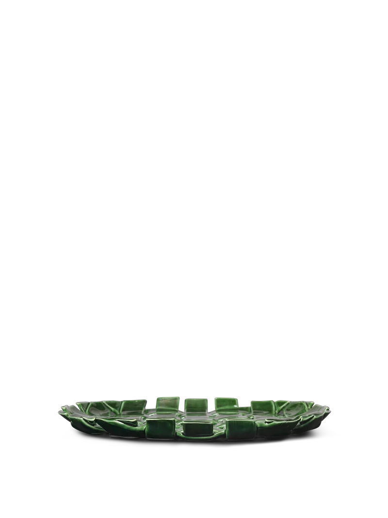 Plait Platter - Emerald Green