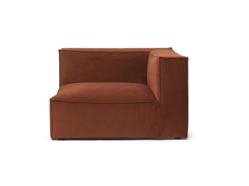 Catena Sofa Armrest Right S401 - Rich Velvet - Rust
