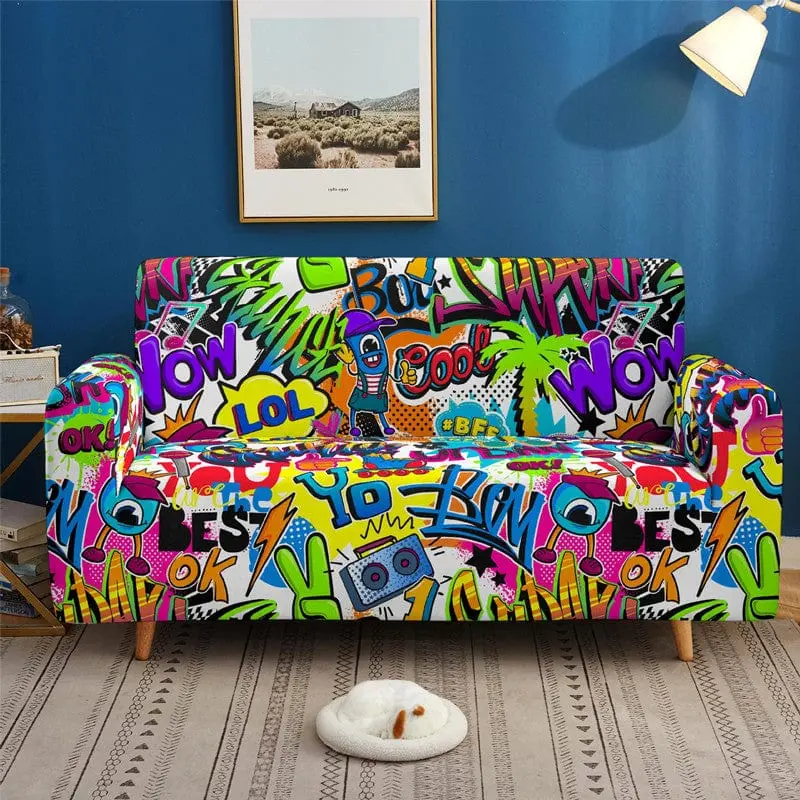CRAFT - Housse de canapé imprimé multi couleur