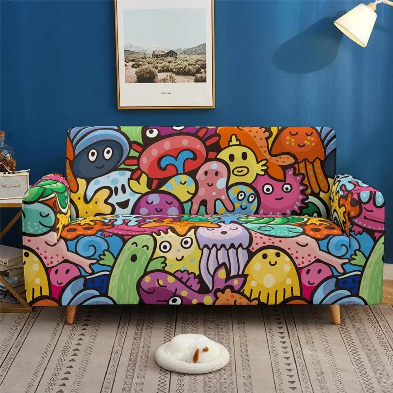CRAFT - Housse de canapé imprimé multi couleur