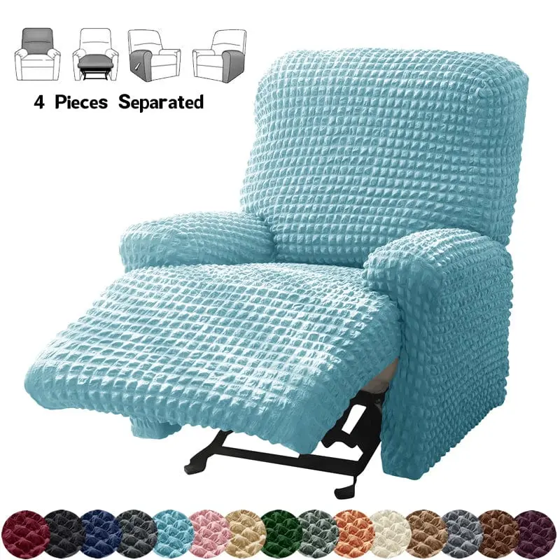 SEERCOVER - Housse de fauteuil relax en tissu Seersucker