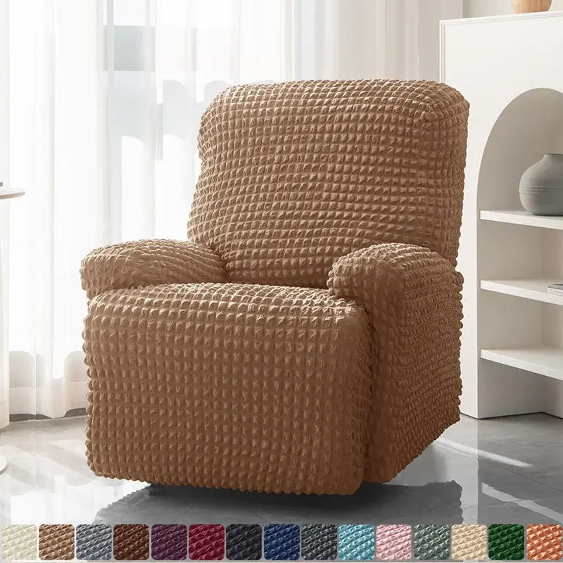SEERCOVER - Housse de fauteuil relax en tissu Seersucker