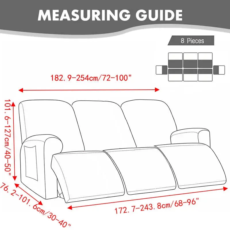 MAGICSOFA - Housse pour canapé et chaise de relaxation inclinable