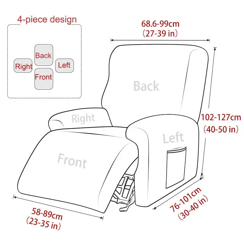 MAGICSOFA - Housse pour canapé et chaise de relaxation inclinable
