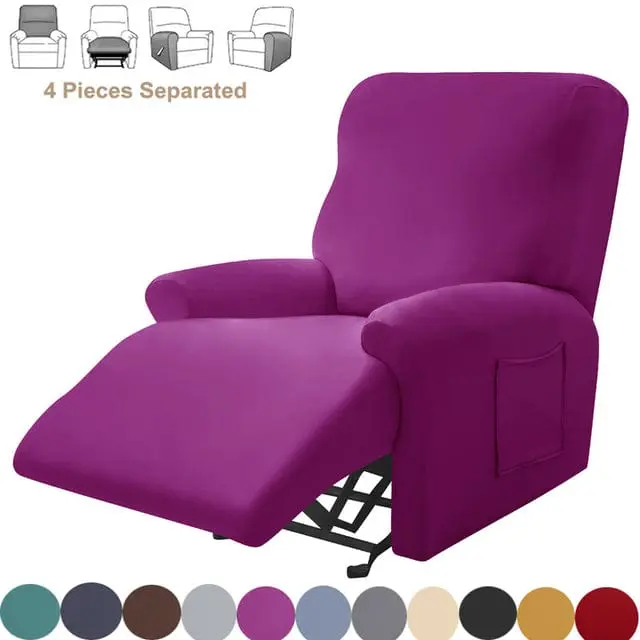 Housse fauteuil relax SPLITSOFA, protection pour chaise inclinable de relaxation
