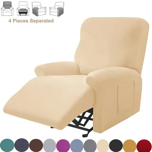 Housse fauteuil relax SPLITSOFA, protection pour chaise inclinable de relaxation