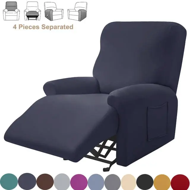 Housse fauteuil relax SPLITSOFA, protection pour chaise inclinable de relaxation