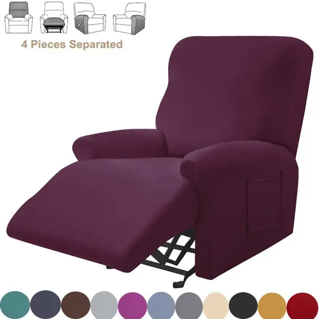 Housse fauteuil relax SPLITSOFA, protection pour chaise inclinable de relaxation