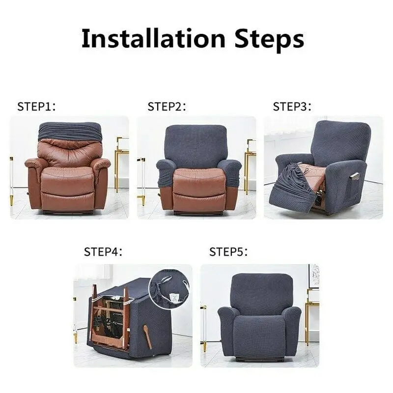 Housse fauteuil relax, inclinable ou électrique WOODFA
