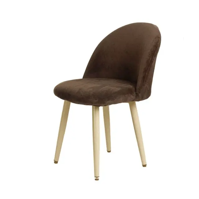 Housse chaise scandinave, au style bec de canard en velours BACKSCAN