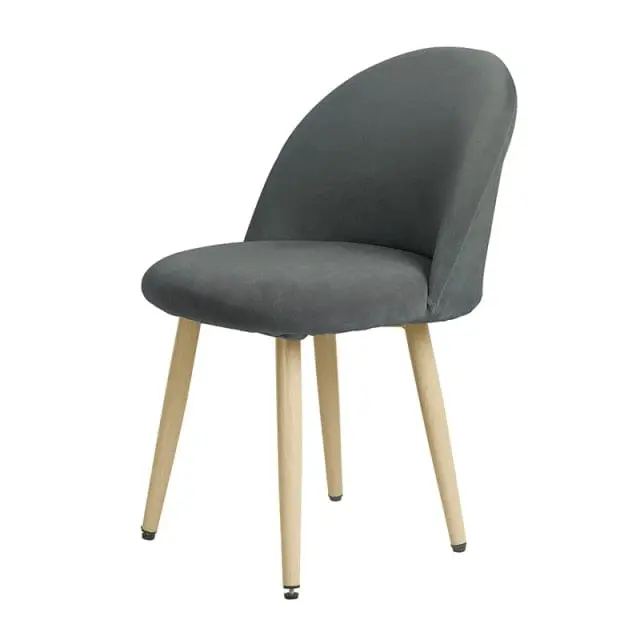 Housse chaise scandinave, au style bec de canard en velours BACKSCAN