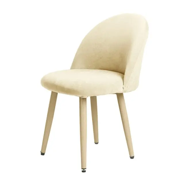 Housse chaise scandinave, au style bec de canard en velours BACKSCAN