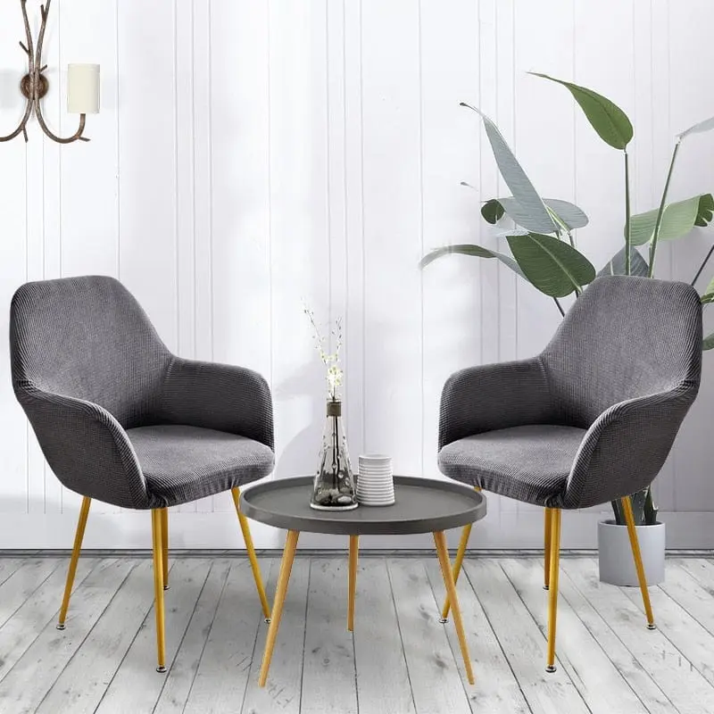 Housse pour fauteuil scandinave extensible FLEECE