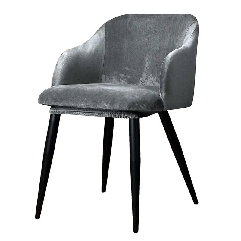 Housse pour fauteuil scandinave en velours WINGBACK