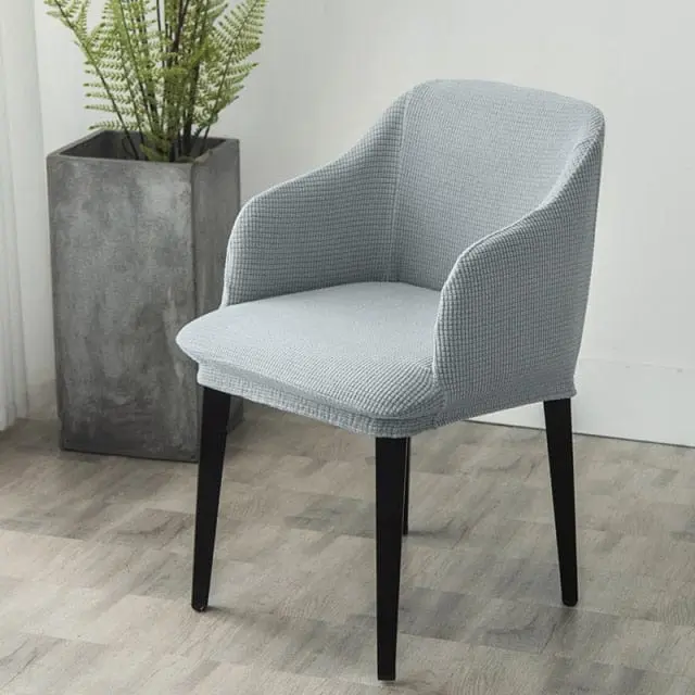Housse pour fauteuil scandinave en velours WINGBACK