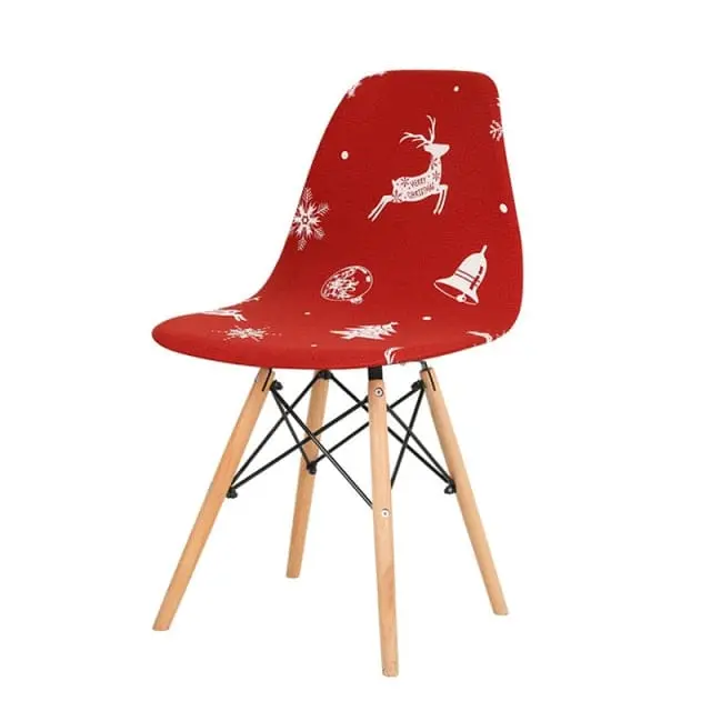 SCANPLAID - Housse chaise scandinave imprimée coquille