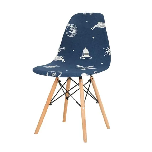 SCANPLAID - Housse chaise scandinave imprimée coquille