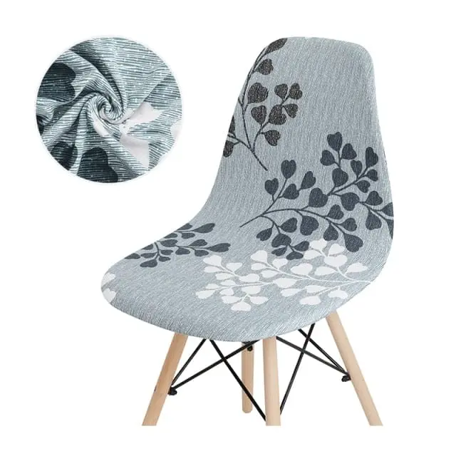 SCANPLAID - Housse chaise scandinave imprimée coquille